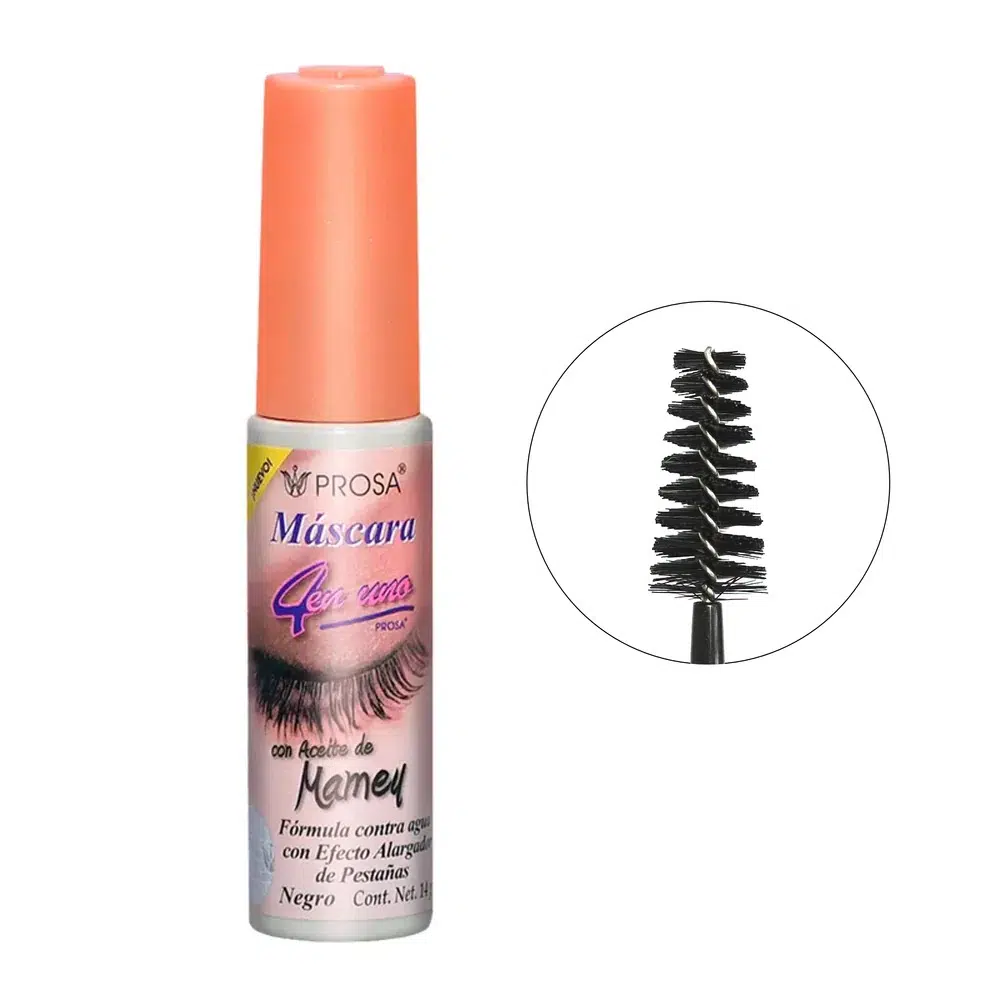 MASCARA PESTAÑAS CON ACEITE DE MAMEY A PRUEBA DE AGUA 