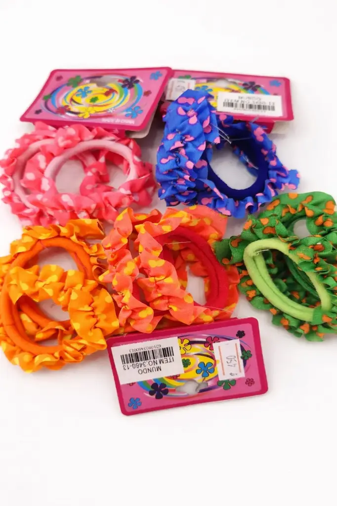 DUO COLAS MULTICOLOR FRUNCIDA