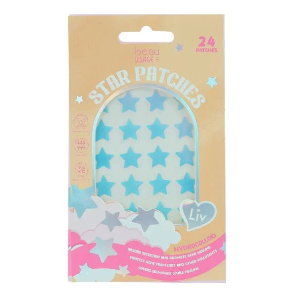 PARCHES FACIAL ESTRELLA 24P BEAU VISAGE