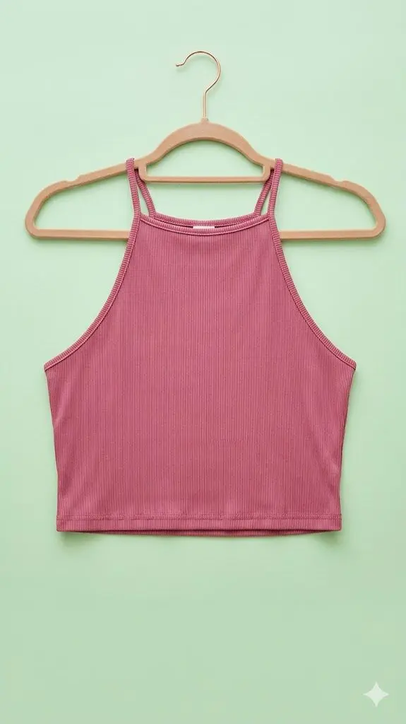 BLUSA ROSADO OSCURO TIRANTES DELGADOS