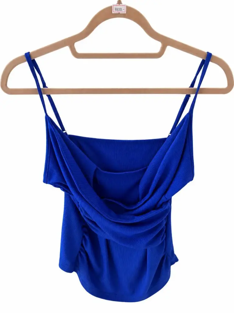 BLUSA AZUL DE TIRANTES DELGADOS