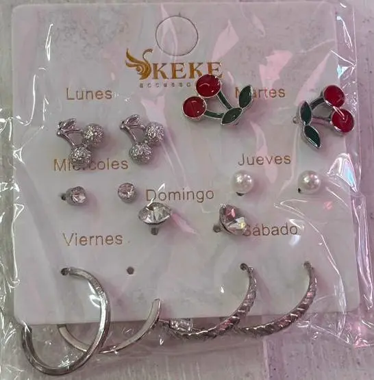 ARETES SET 6 PARES ARGOLLA