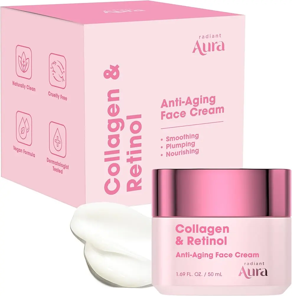 CREMA ANTIDAD COLAGENO Y RETINOL 50ML AURA RADIANT