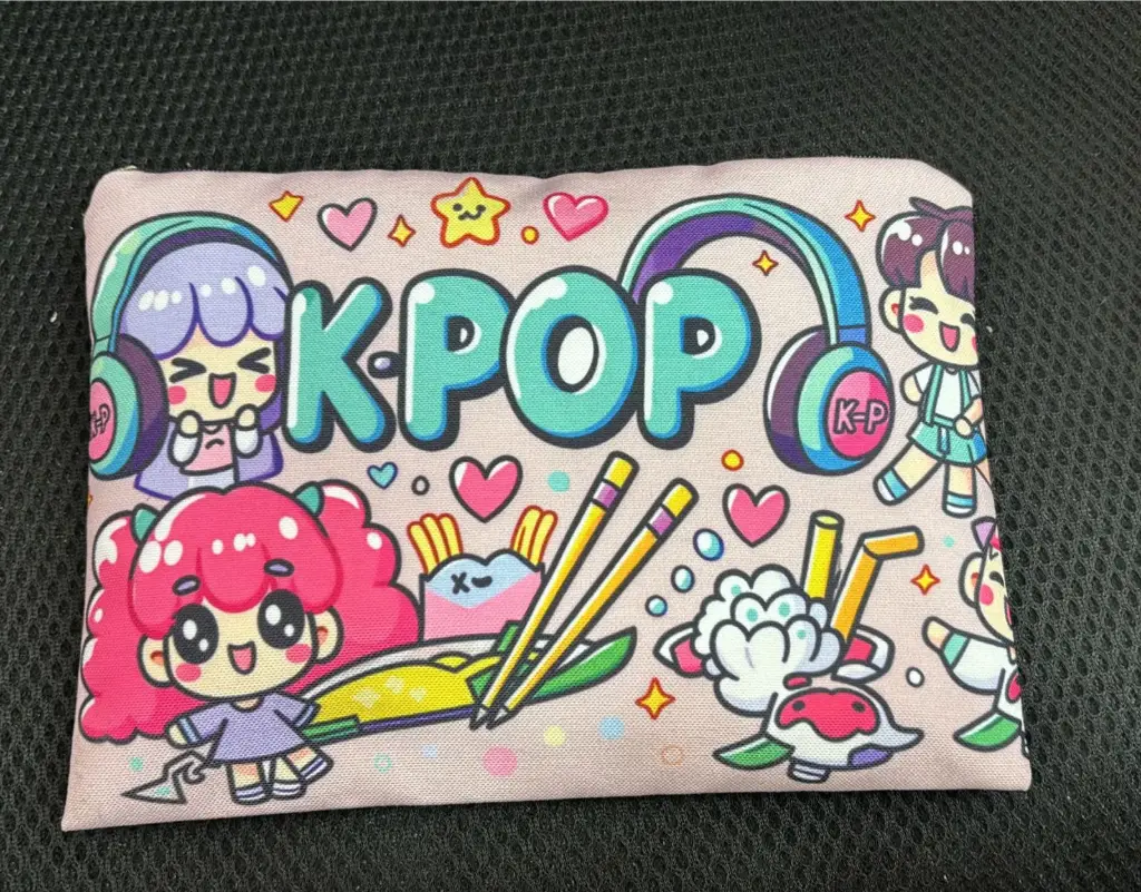CARTUCHERA K POP ROSADA