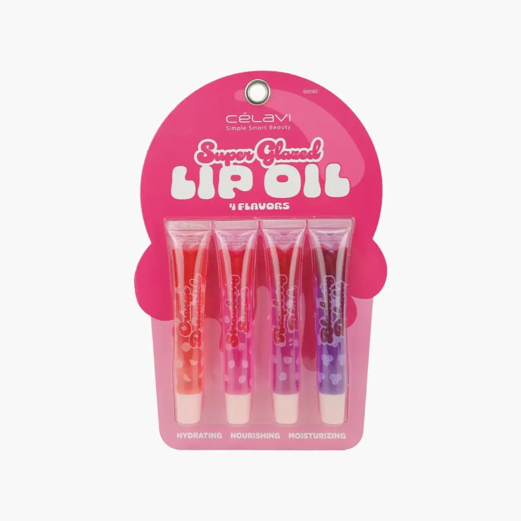 SET LIP OIL SUPER GLAZED 4U CELAVI