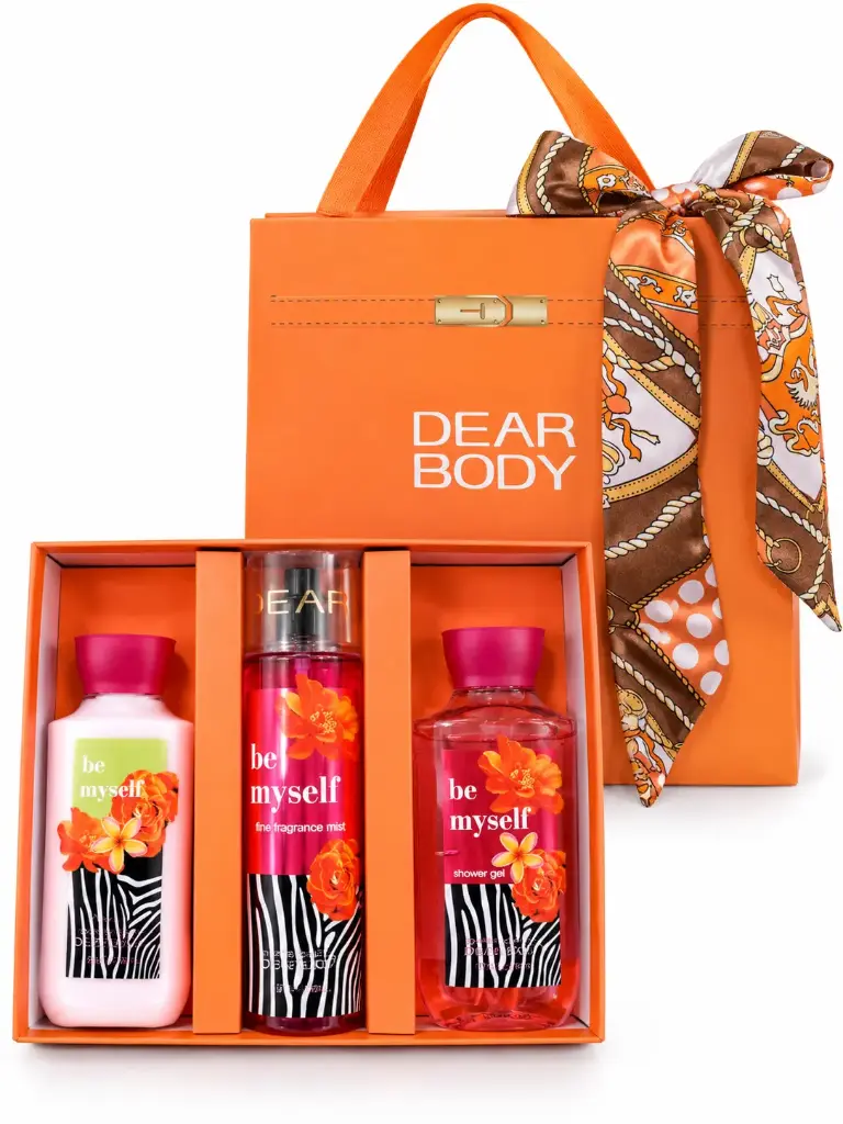 SET 3 PCS LOCION+BRUMA+SHOWER GEL DEAR BODY BE MYSELF 