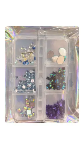 ACCESORIOS DECORATIVOS PARA UÑAS 6 OPCIONES 