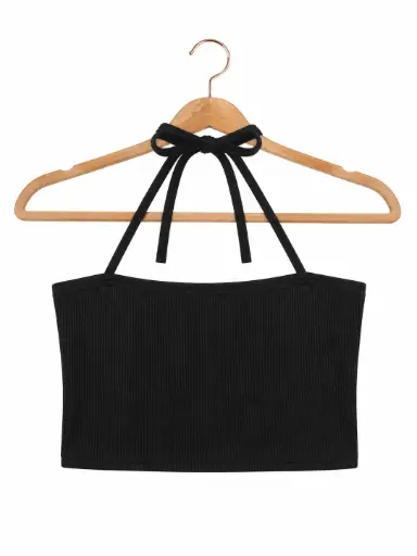 BLUSA NEGRA DE ESPALDA ABIERTA