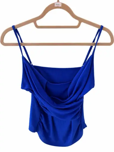 BLUSA AZUL DE TIRANTES DELGADOS