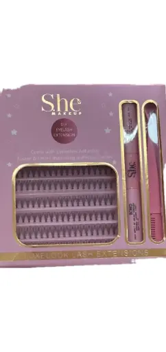 PESTANAS PUNTO POR PUNTO SHE MAKEUP