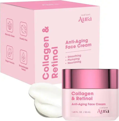 CREMA ANTIDAD COLAGENO Y RETINOL 50ML AURA RADIANT