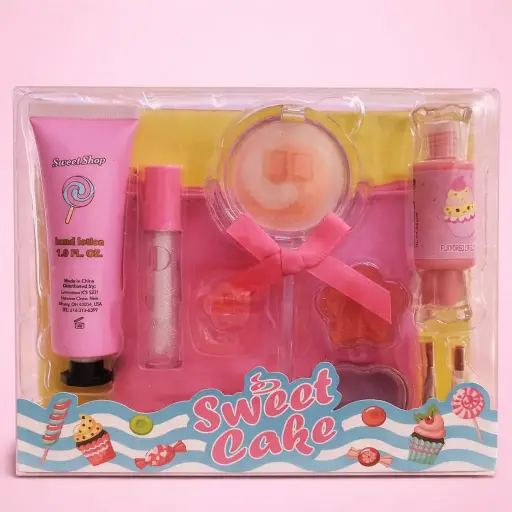 KIT DE MAQUILLAJE DE NIÑA SWEET CAKE 