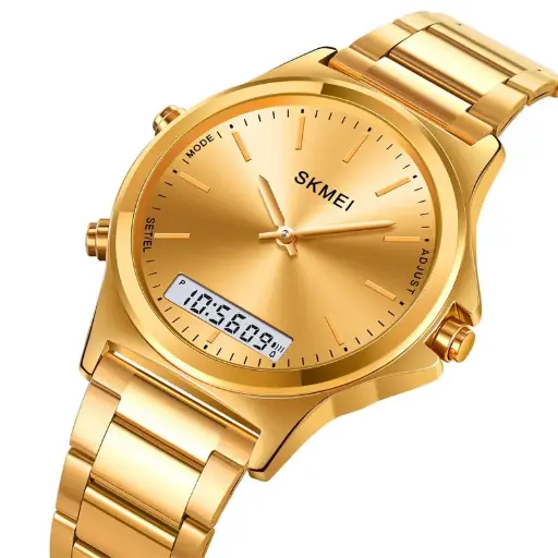 RELOJ SKMEI DE HOMBRE DORADO LISO 