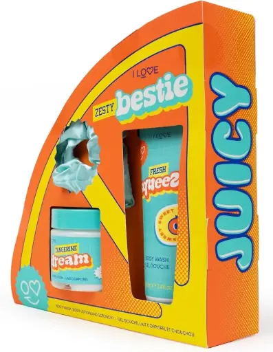 SET CORPORAL I LOVE ZESTY BESTIE GEL DUCHA, LOCION Y SCRUNCHIE