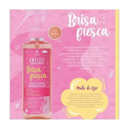 BRISA FRESCA TONICO Y LOCION TERMOPROTECTORA SWEETIE ROUSE COSMETICS