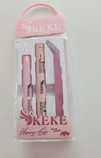 KIT PARA PESTAÑAS POSTIZAS SELLADOR+BOND+ROMOVEDOR+PINZAS